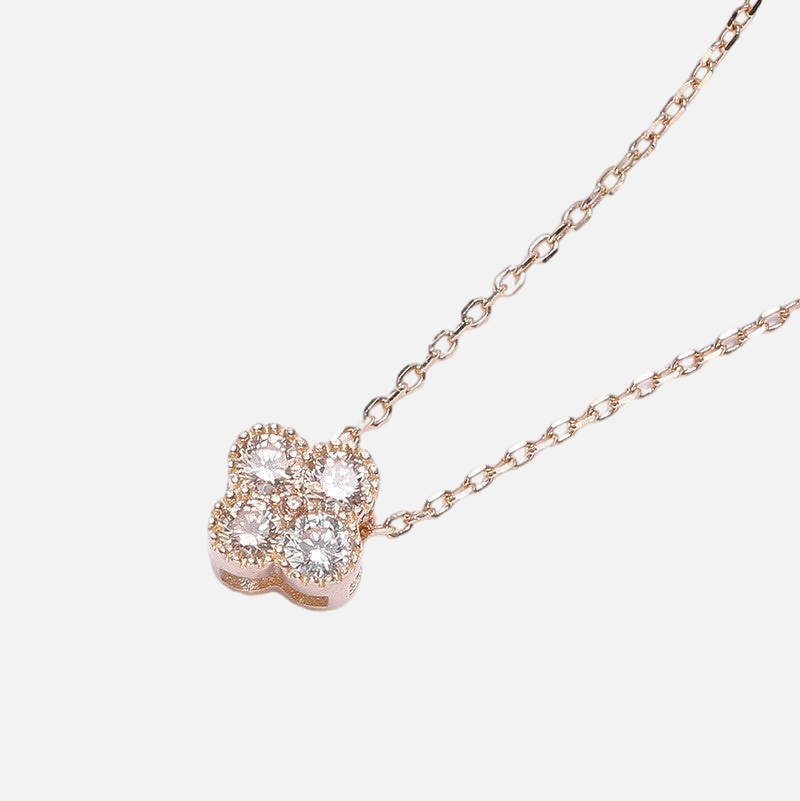 Vermeil Four-Leaf Clover Birthstone Necklaces - Jewelled Me