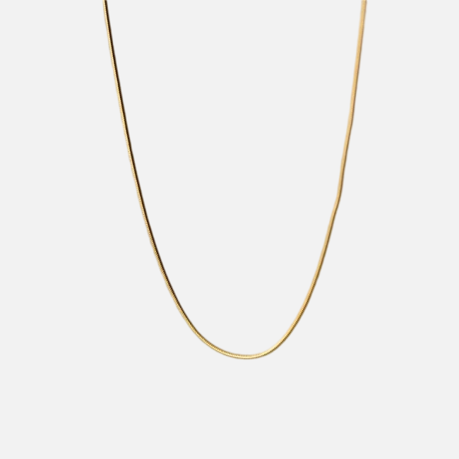 Vermeil Venice Snake Bone Necklace - Jewelled Me