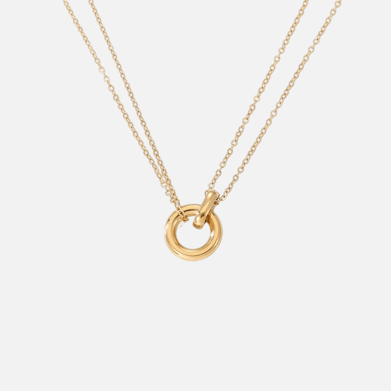 Link Connection Necklace (14k Gold-Plating) - Jewelled Me