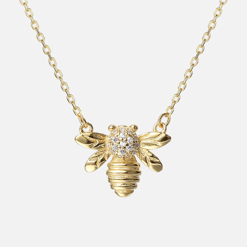 Vermeil Bumble Bee Necklace - Jewelled Me