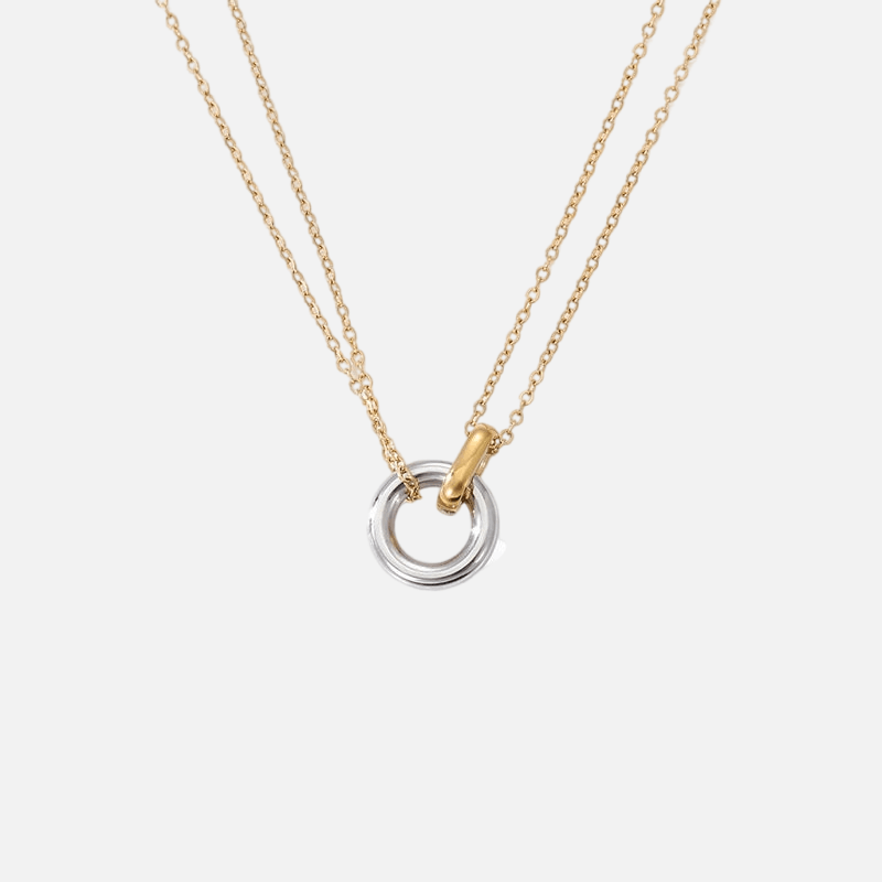 Link Connection Necklace (14k Gold-Plating) - Jewelled Me