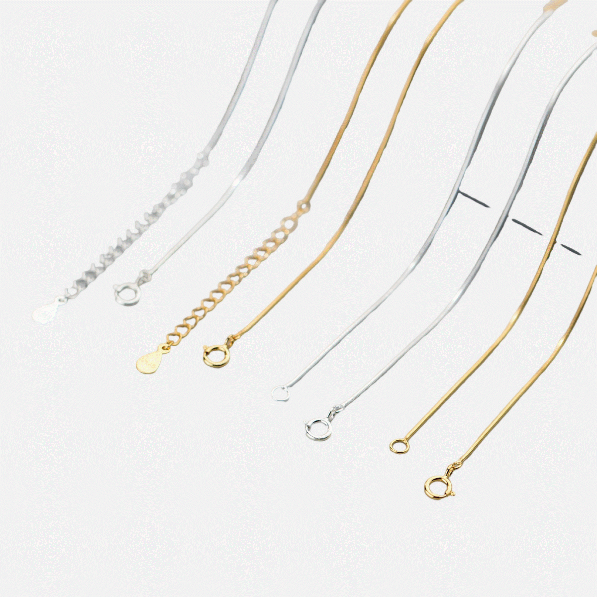 Vermeil Venice Snake Bone Necklace - Jewelled Me