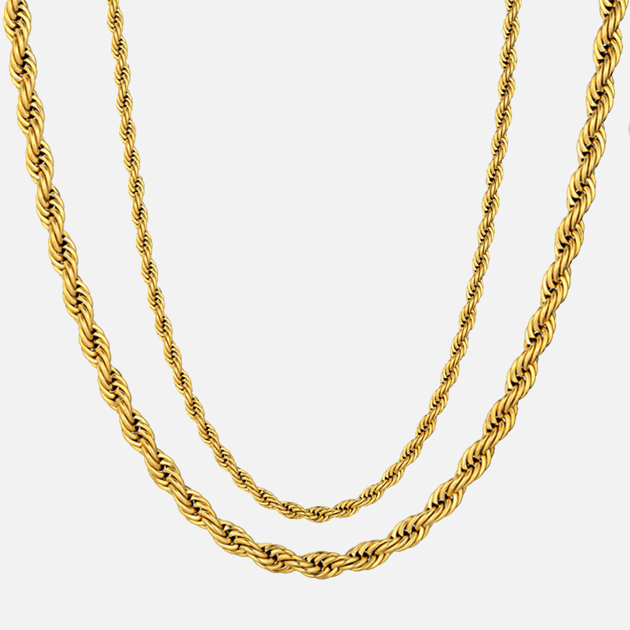 Ornate Rope Chain Necklace (14k Gold-Plated) - Jewelled Me