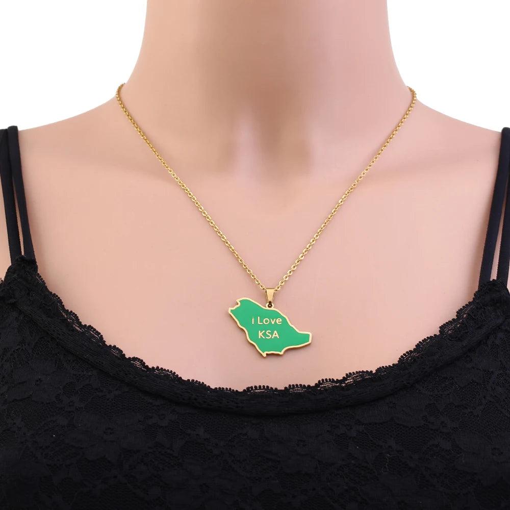 Middle Eastern Country/Flag Necklaces - Jewelled Me