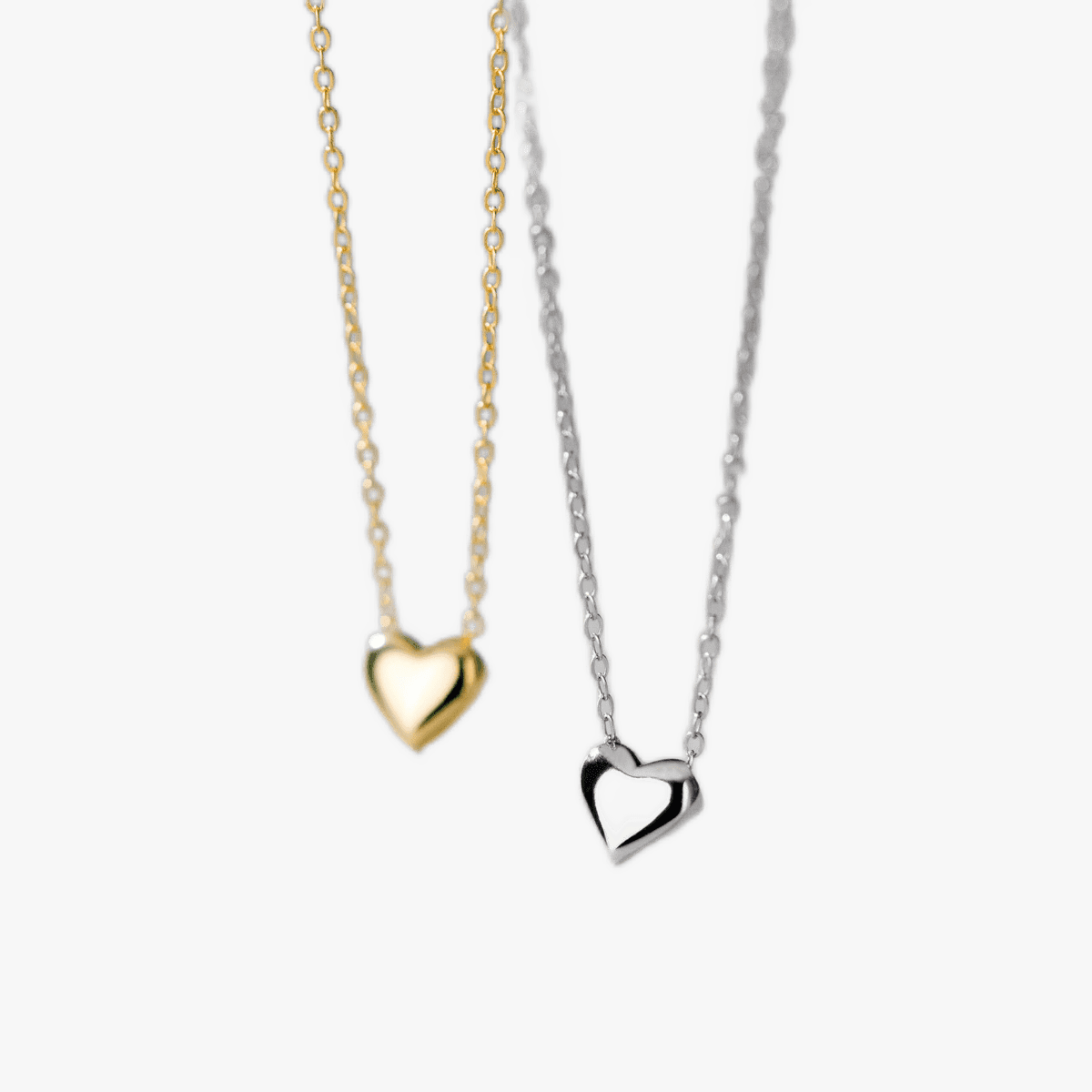 Subtle Heart Pendant Necklace - Jewelled Me