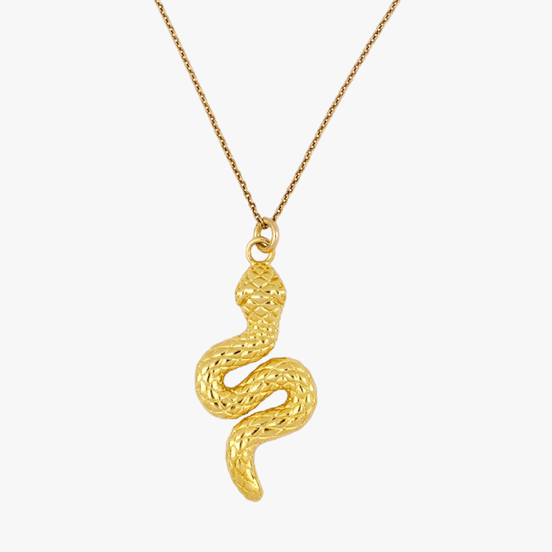 Emboldened Snake Necklace - Jewelled Me