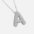 ICED Slim Bubble Initial Necklace - Jewelled Me