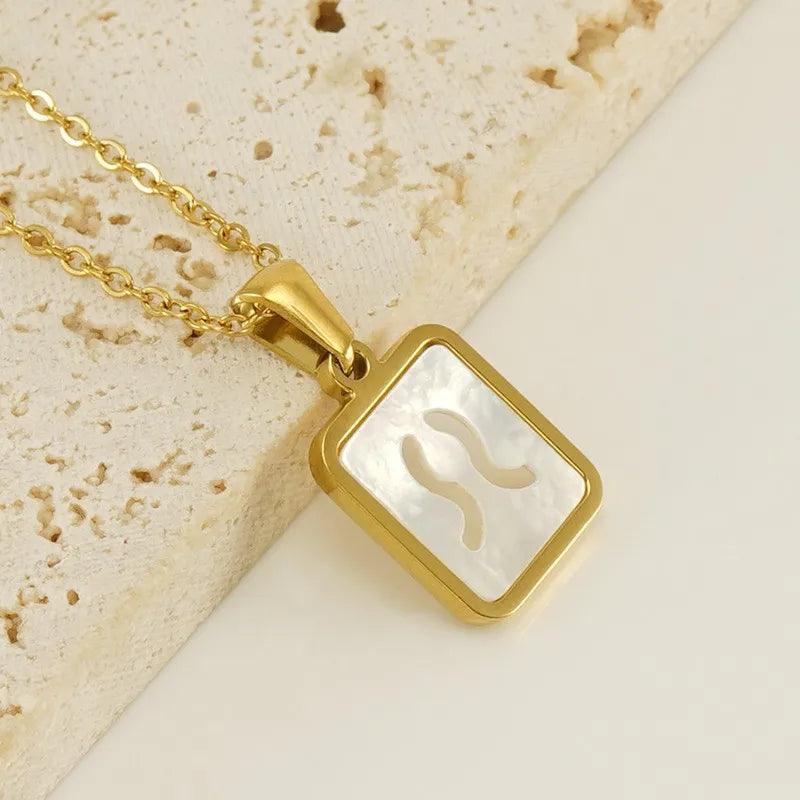 Zodiac Hollowed Shell Necklace - Jewelled Me