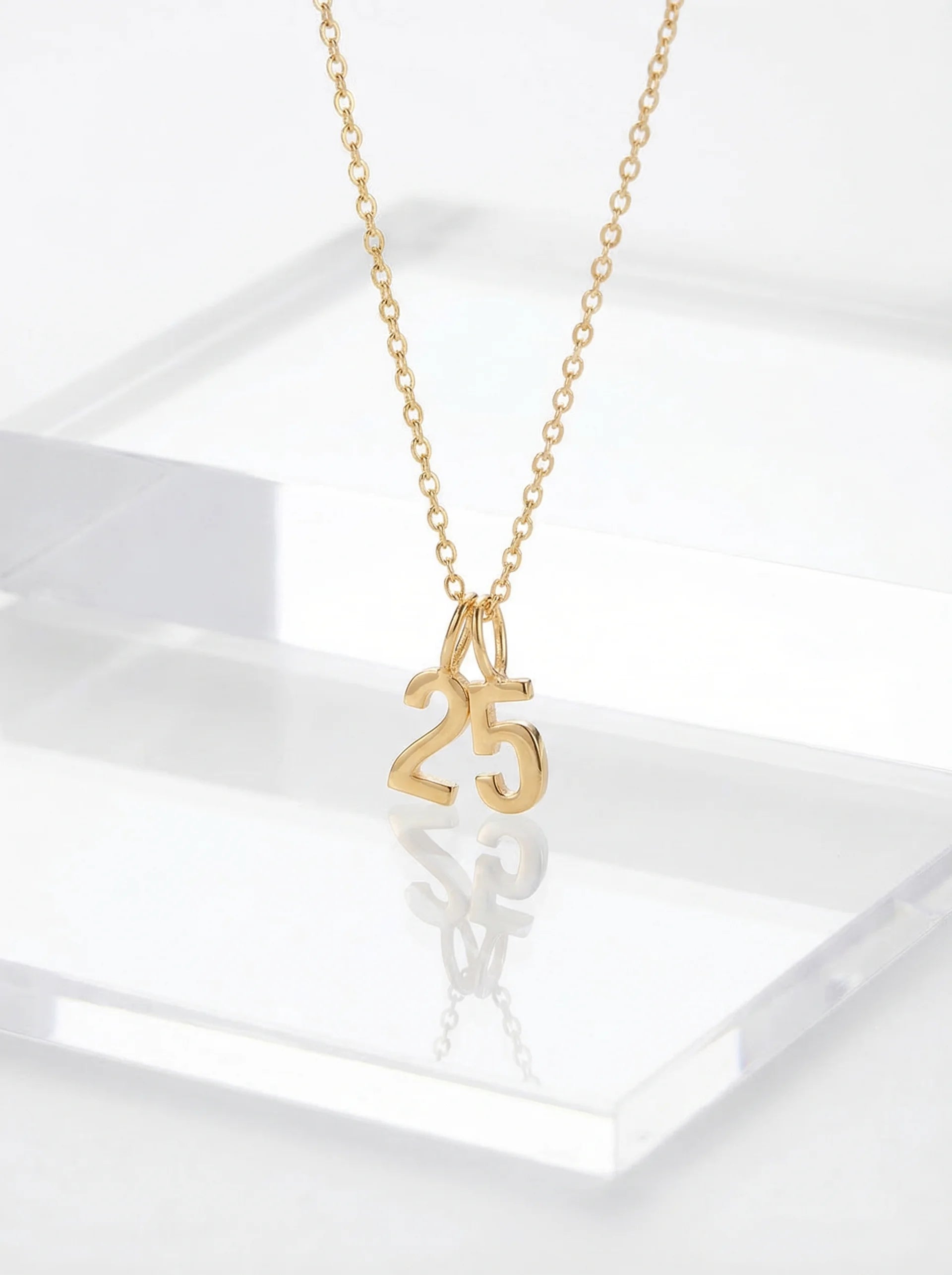Dainty Number Necklace - Jewelled Me