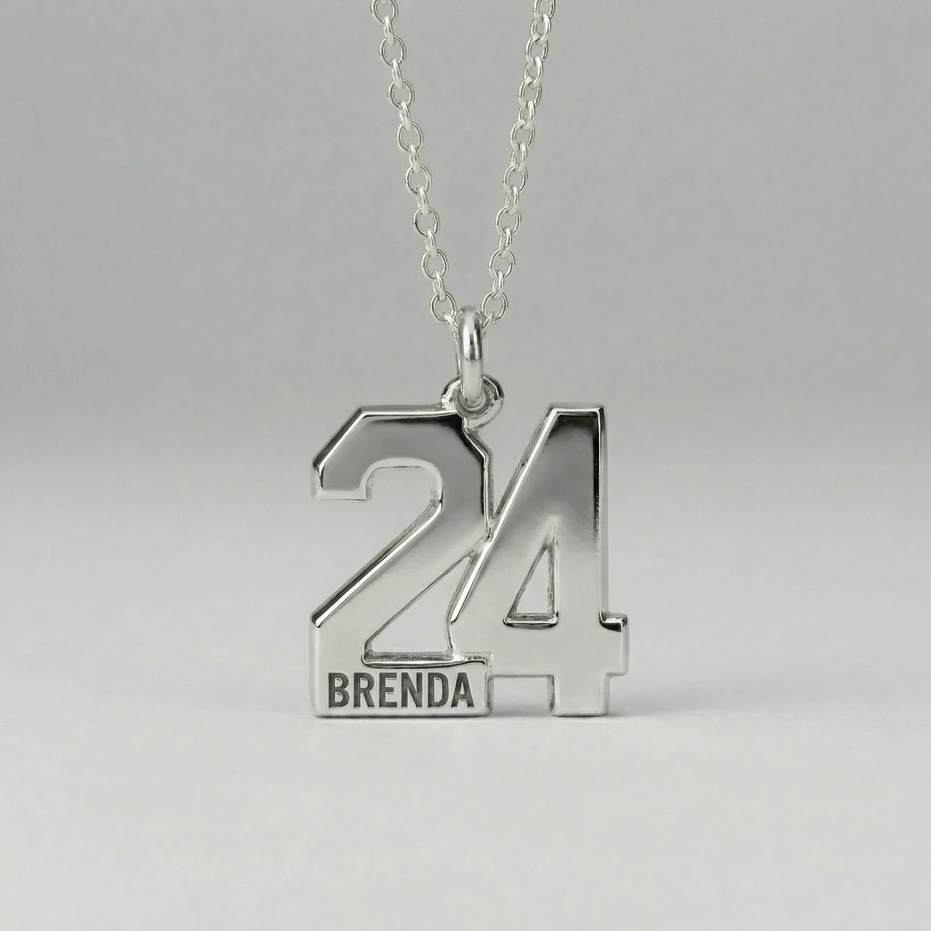 Engraved Custom Number Necklace - Jewelled Me