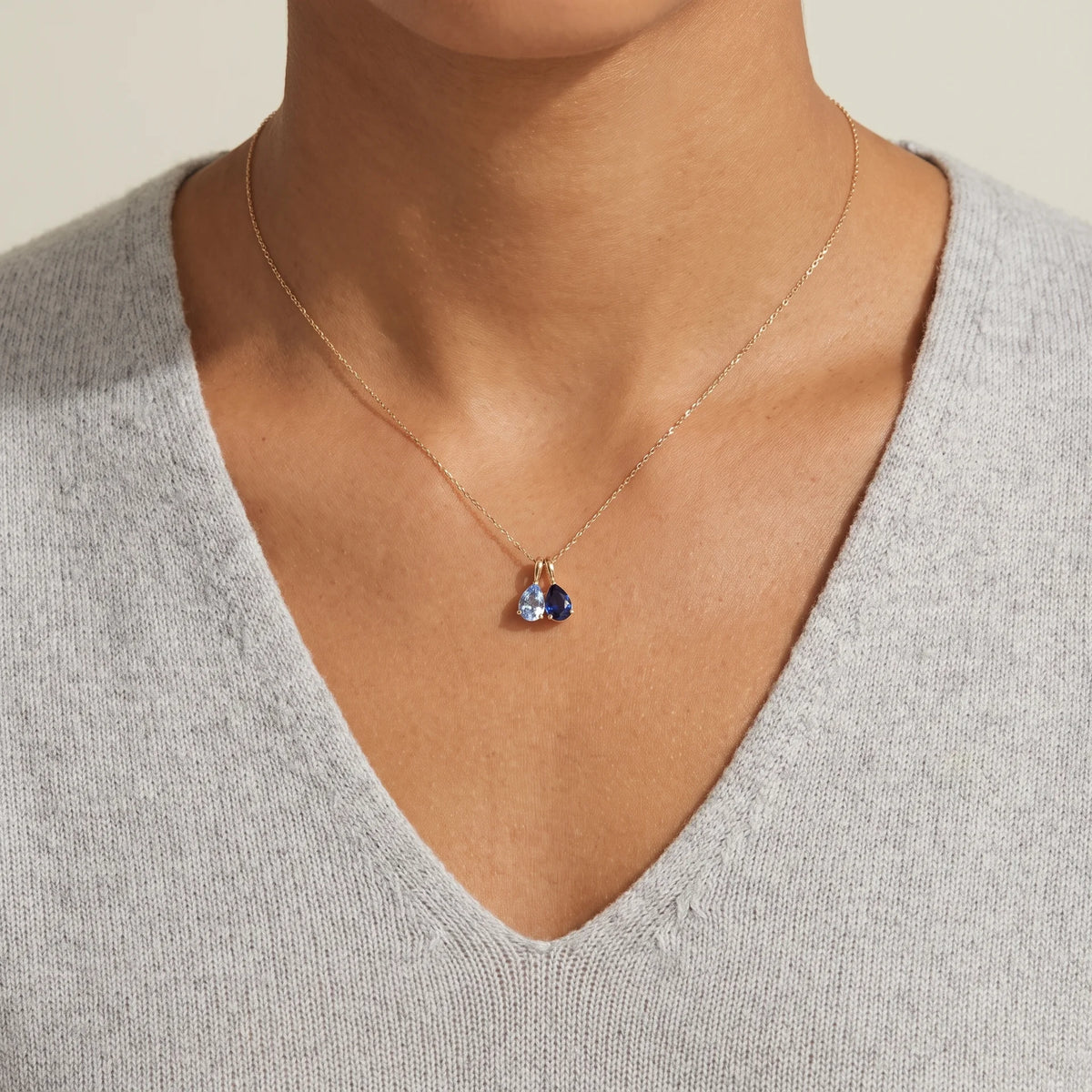 Larme Family Birthstone Necklace