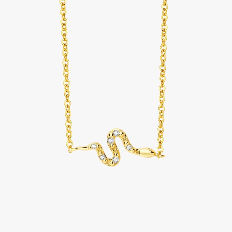 Studded Snake Necklace - Jewelled Me
