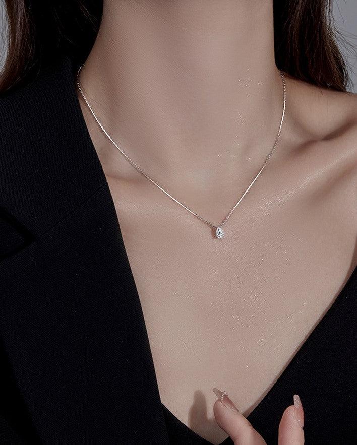 Elsa Jewelled Droplet Necklace - Jewelled Me