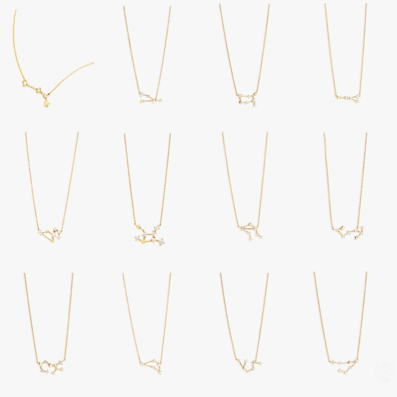 Vermeil Zodiac Constellation Necklace - Jewelled Me