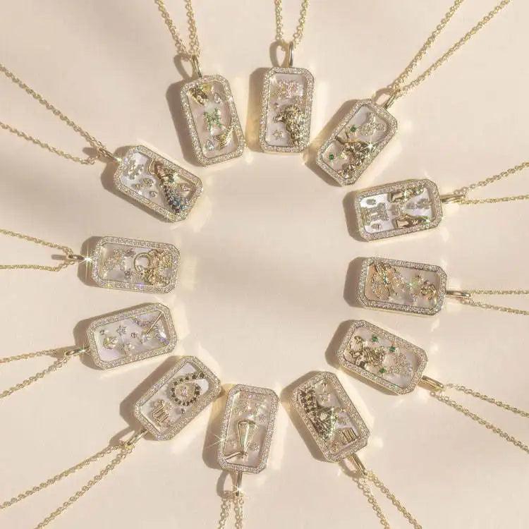 Venerated Jewelled Zodiac Pendant - Jewelled Me