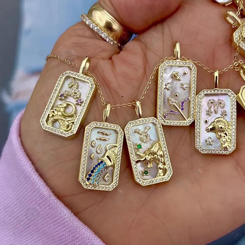 Venerated Jewelled Zodiac Pendant - Jewelled Me