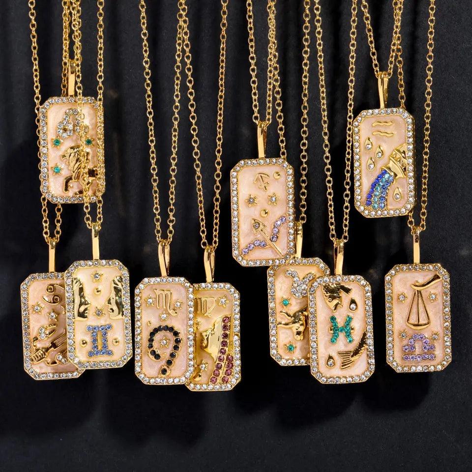Venerated Jewelled Zodiac Pendant - Jewelled Me