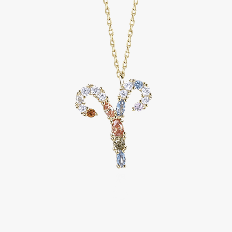 Vermeil Gemstone Zodiac Pendants - Jewelled Me