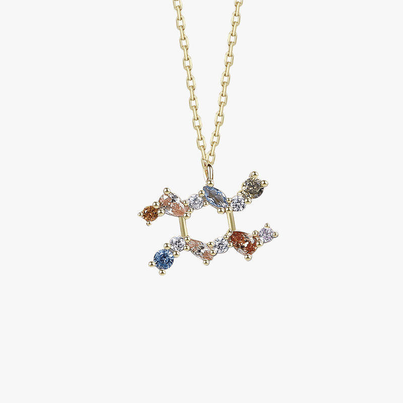 Vermeil Gemstone Zodiac Pendants - Jewelled Me