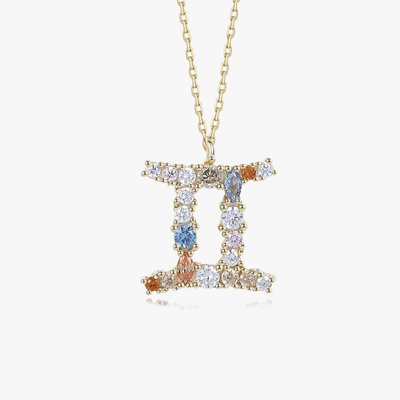 Vermeil Gemstone Zodiac Pendants - Jewelled Me