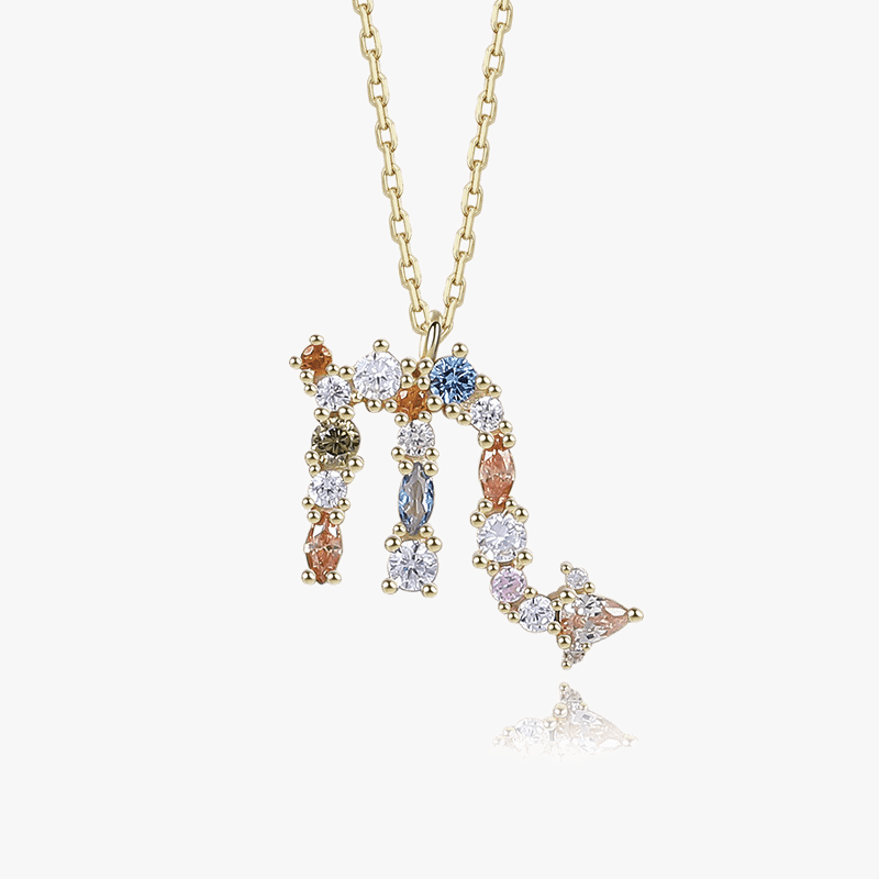 Vermeil Gemstone Zodiac Pendants - Jewelled Me