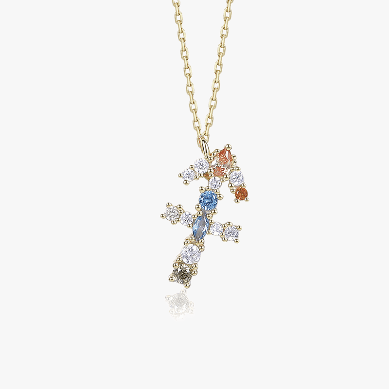Vermeil Gemstone Zodiac Pendants - Jewelled Me