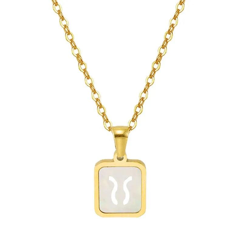Zodiac Hollowed Shell Necklace - Jewelled Me