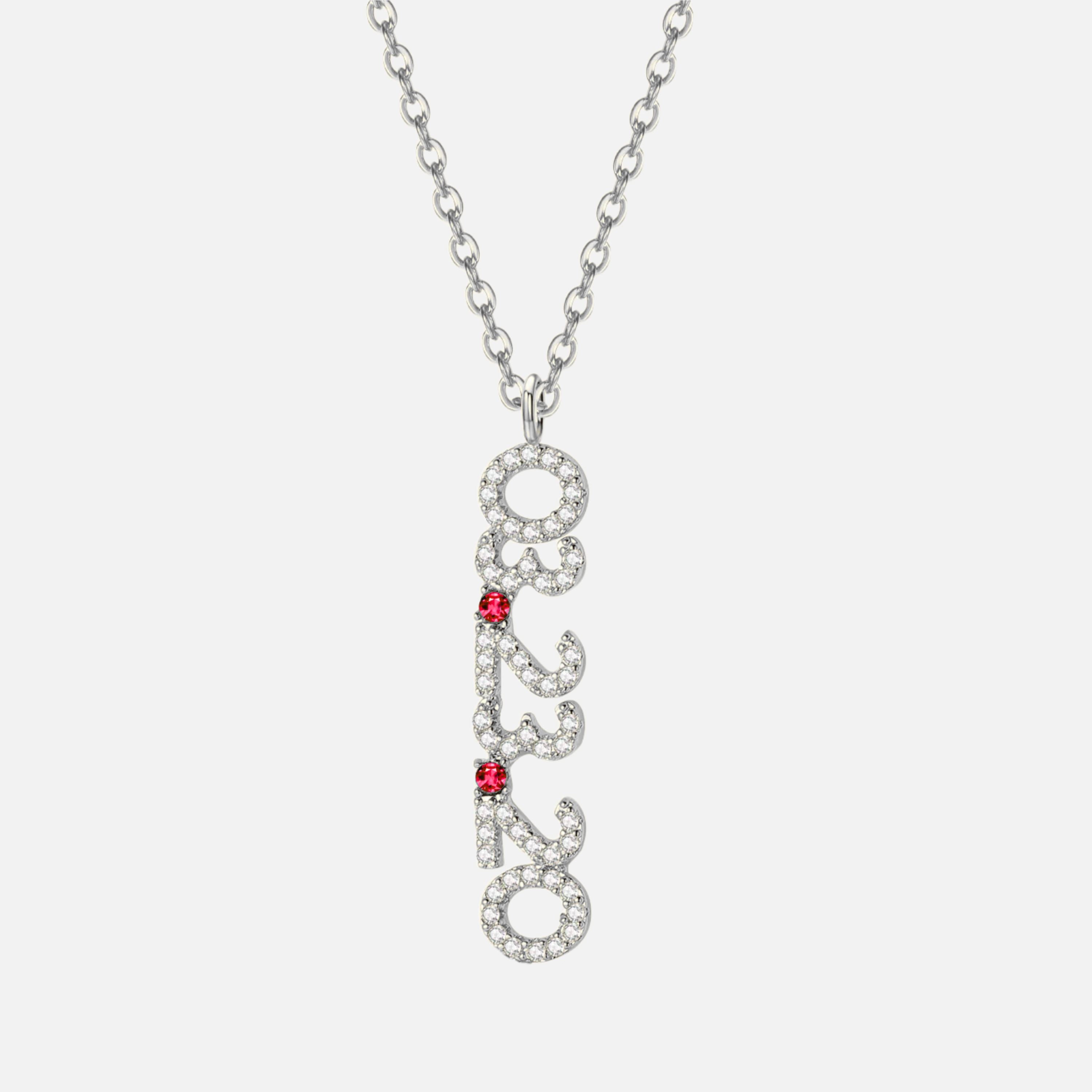 Mini Pave Custom Date Necklaces (Vertical) - Jewelled Me