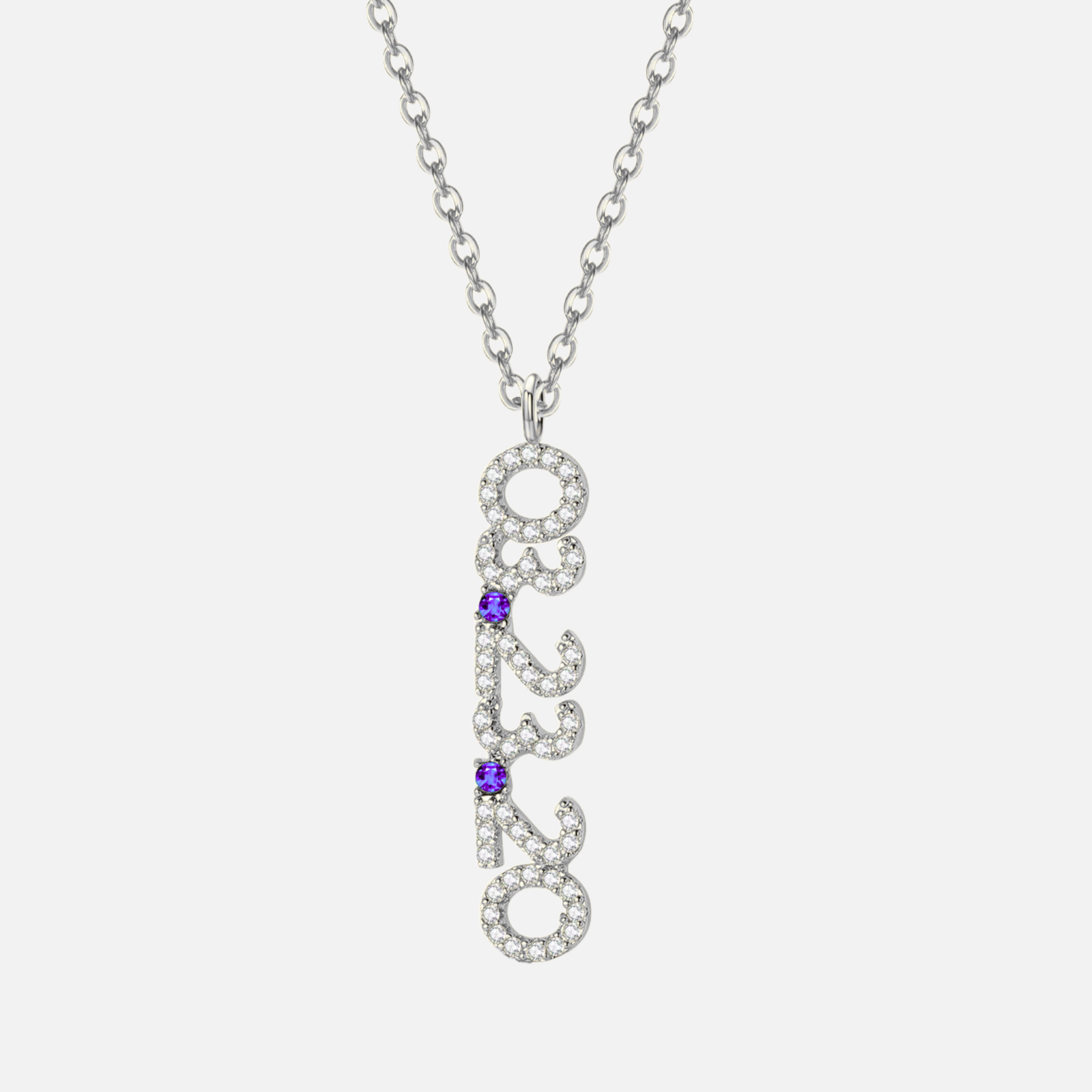 Mini Pave Custom Date Necklaces (Vertical) - Jewelled Me