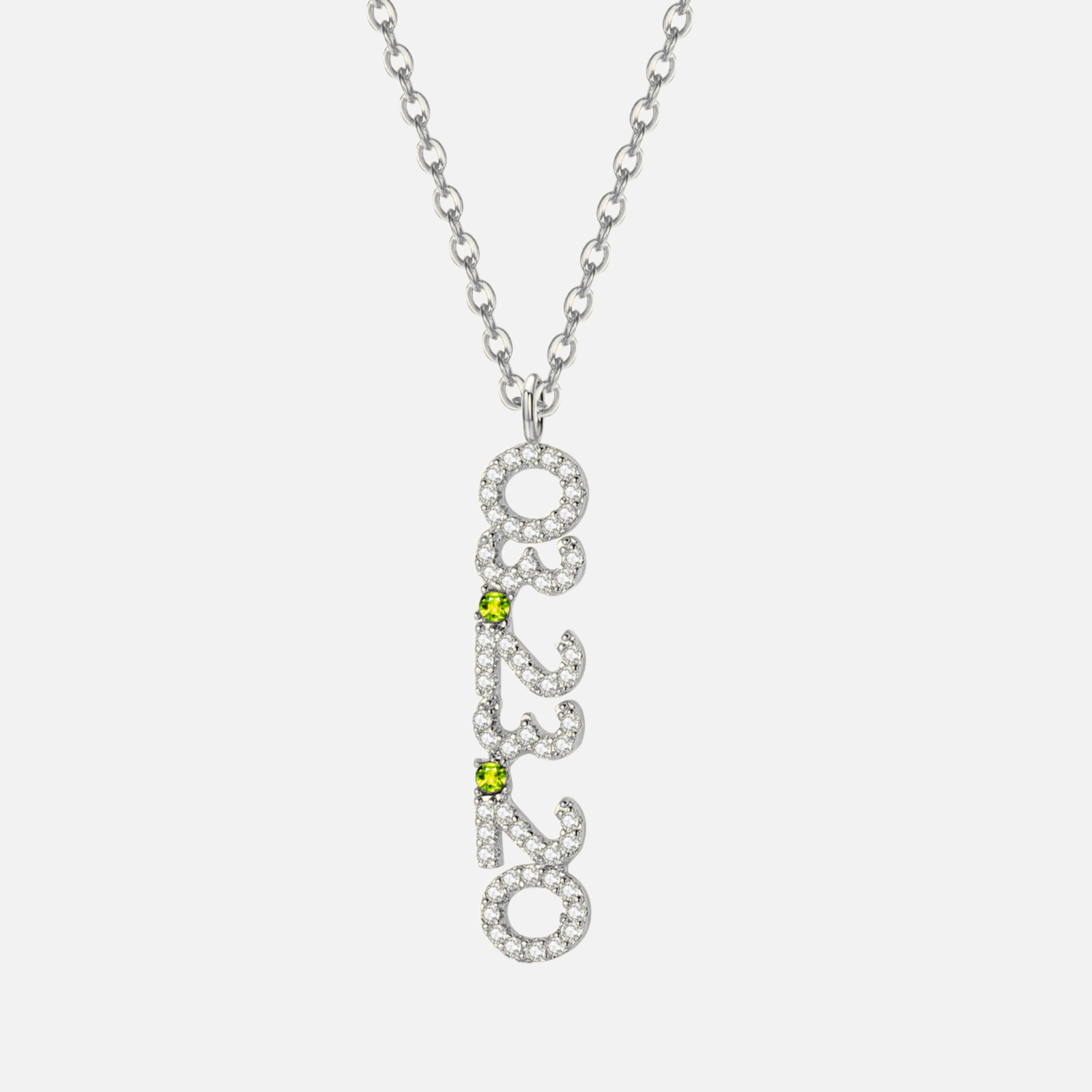 Mini Pave Custom Date Necklaces (Vertical) - Jewelled Me