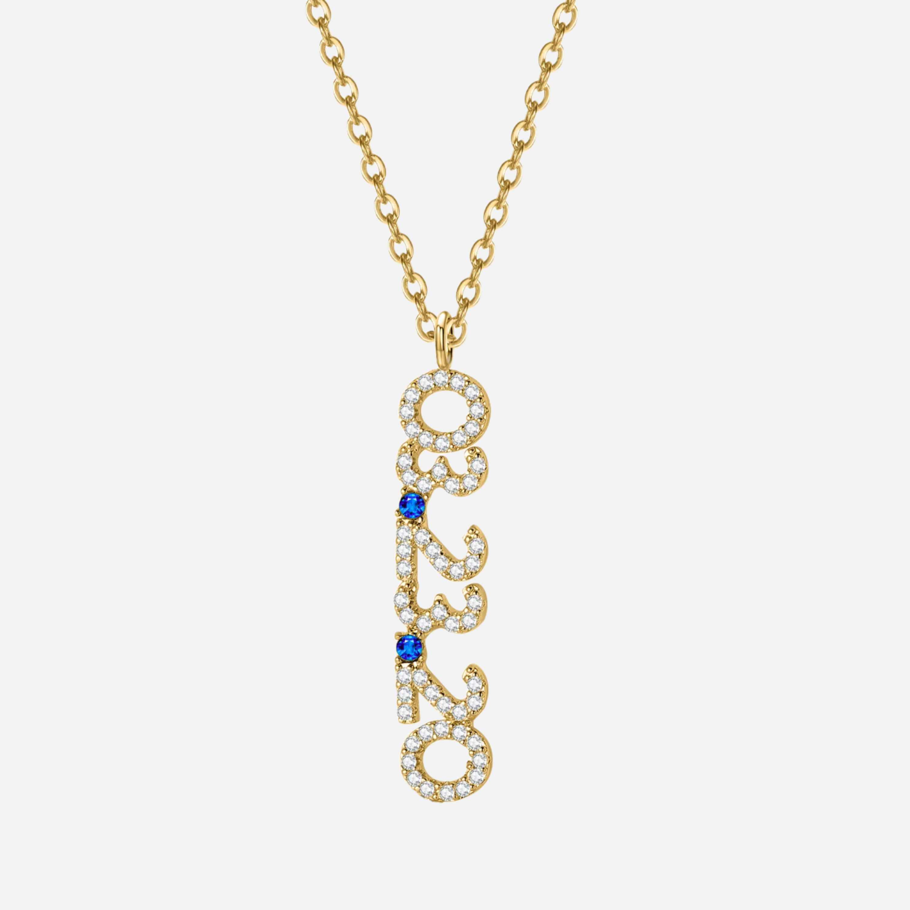 Mini Pave Custom Date Necklaces (Vertical) - Jewelled Me