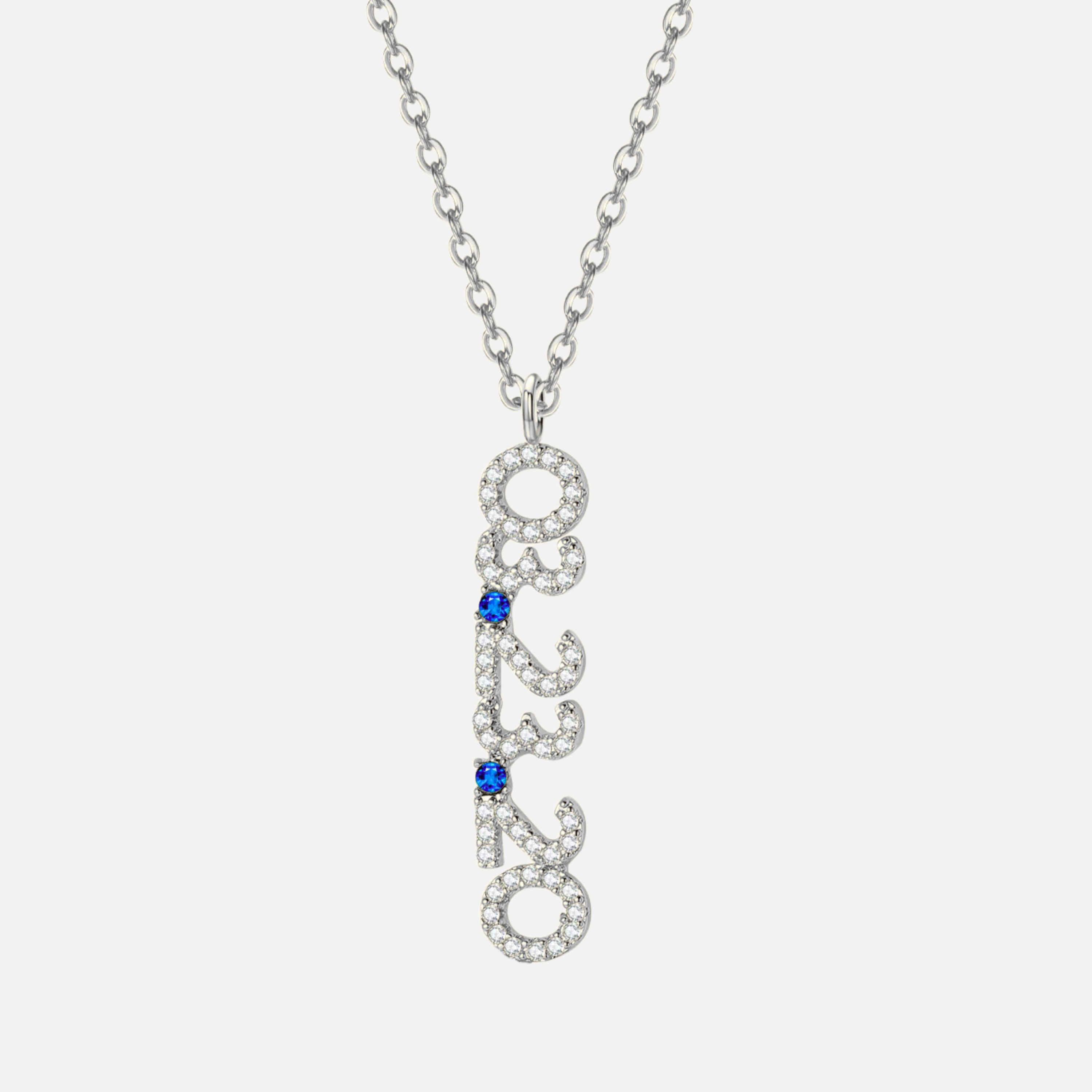 Mini Pave Custom Date Necklaces (Vertical) - Jewelled Me