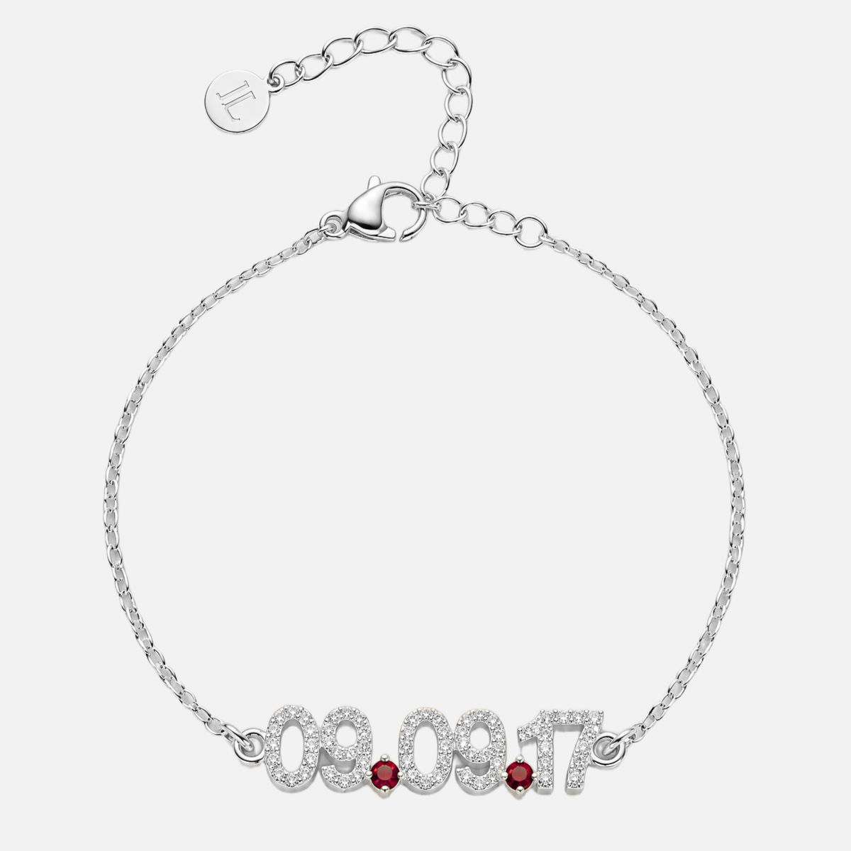 Mini Pave Custom Date Bracelet