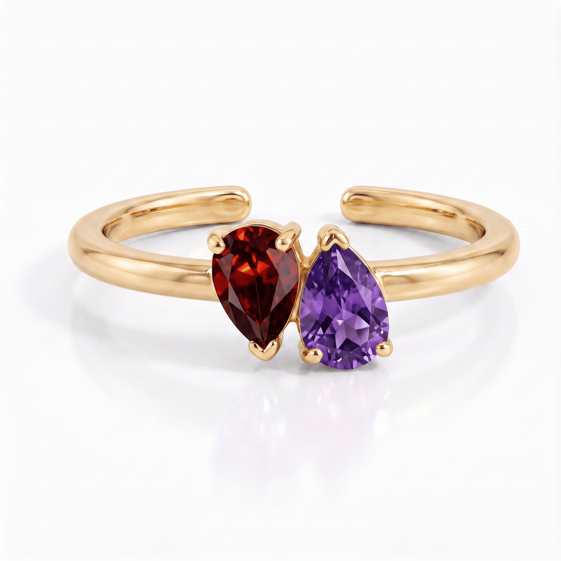 Pluie Toi &amp; Moi Birthstone Ring