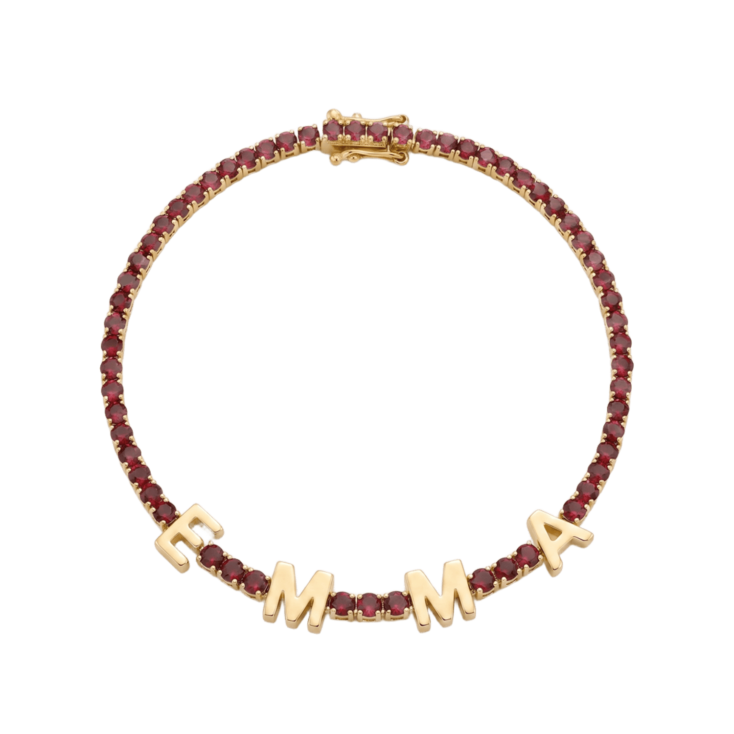 Custom Name Multi-Colour Tennis Bracelet