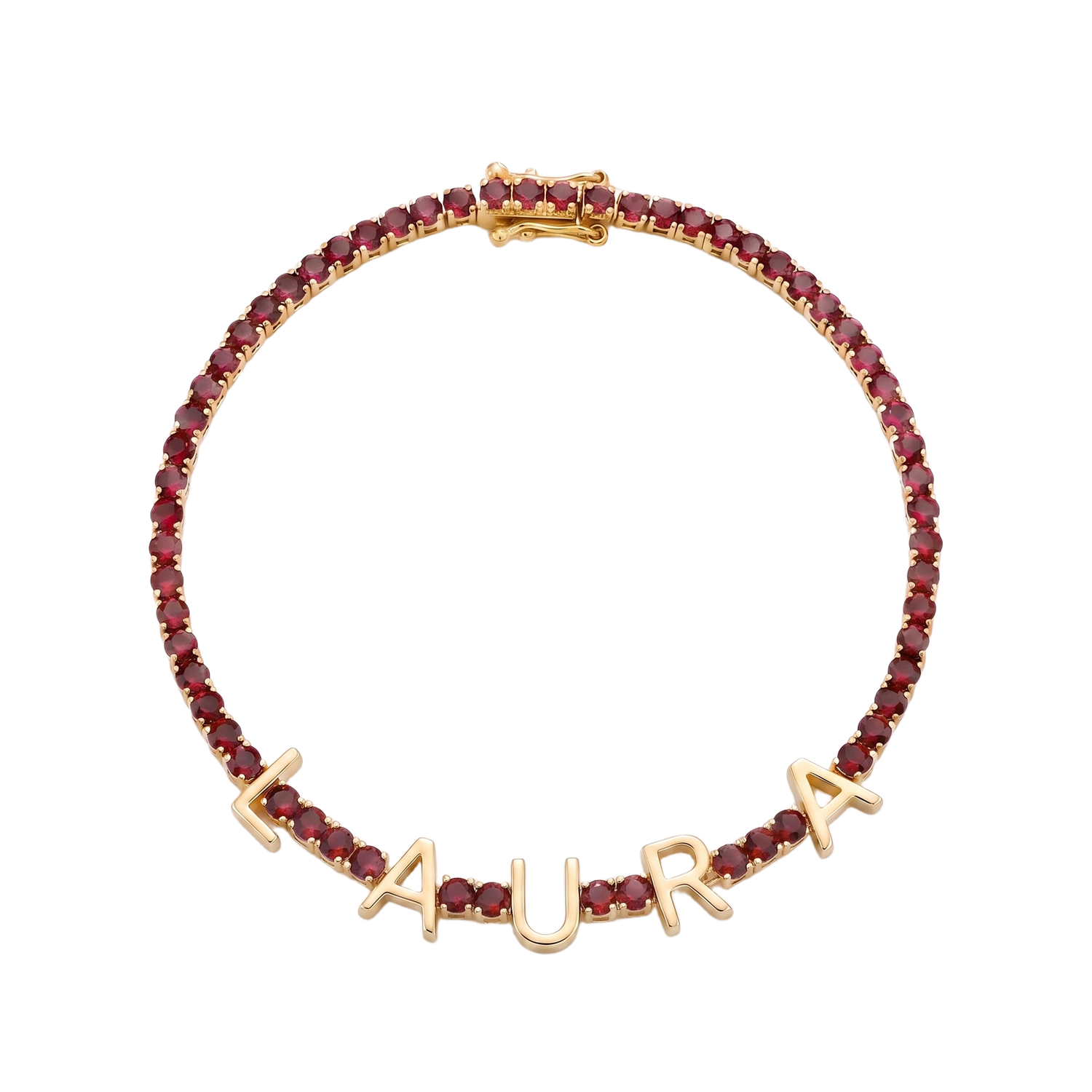Custom Name Multi-Colour Tennis Bracelet