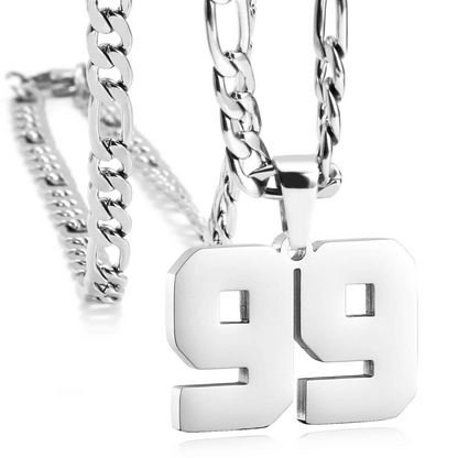 Custom Sports Number Necklace