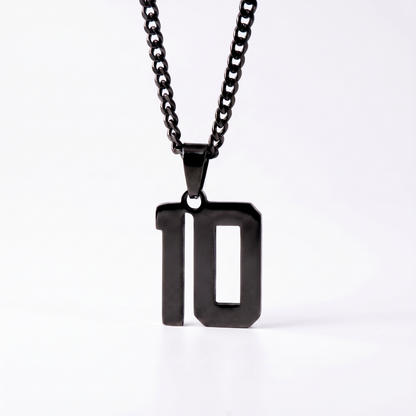 Custom Engraved Sports Number Necklace