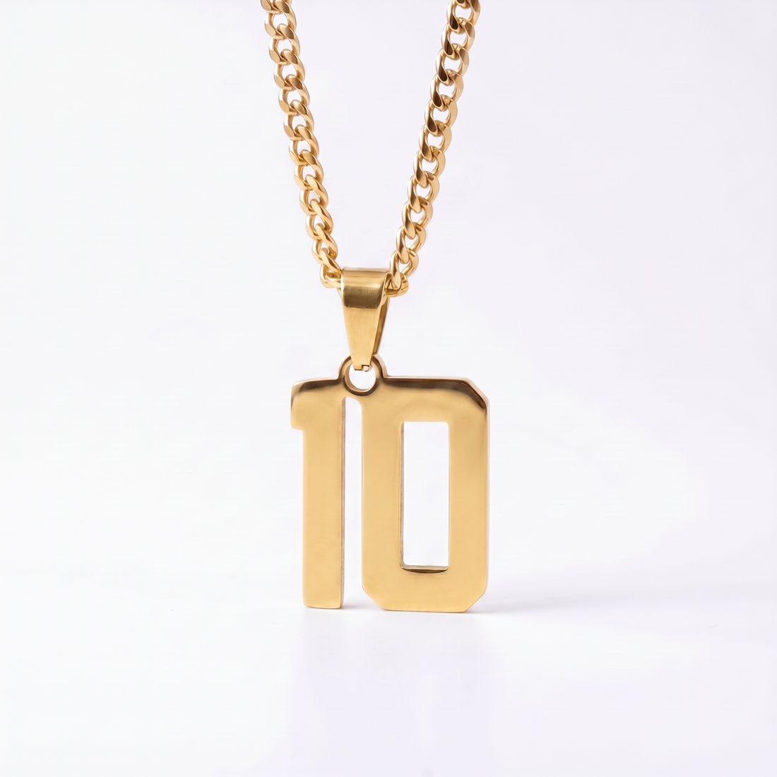 Custom Engraved Sports Number Necklace