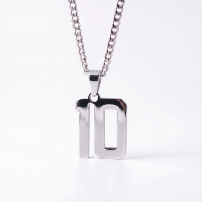 Custom Engraved Sports Number Necklace