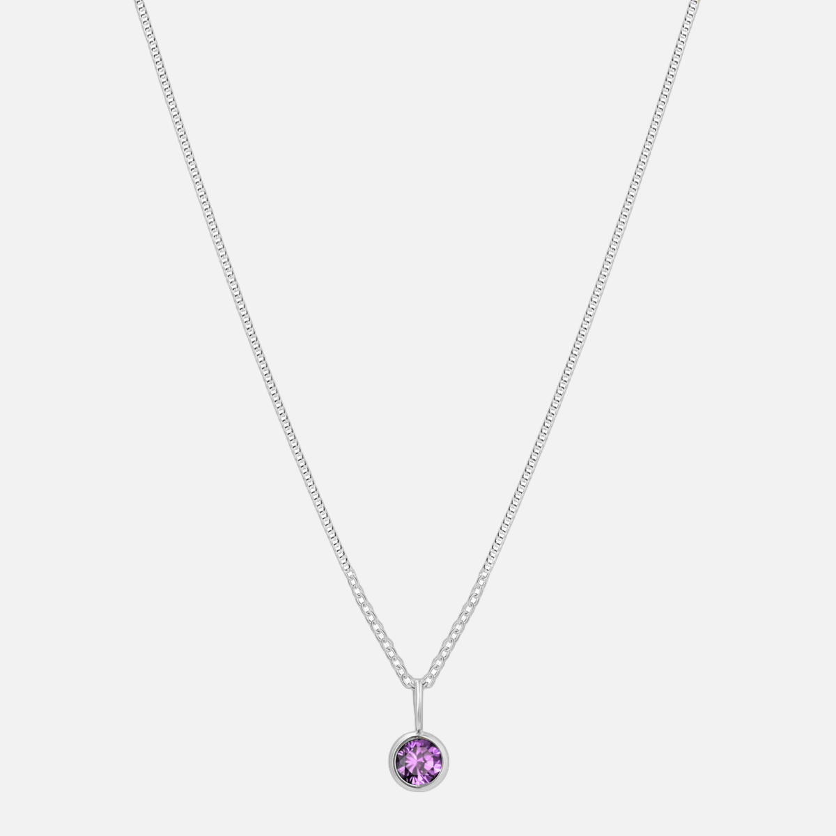 Suspended Birthstone Necklace (14k Gold-Plated)
