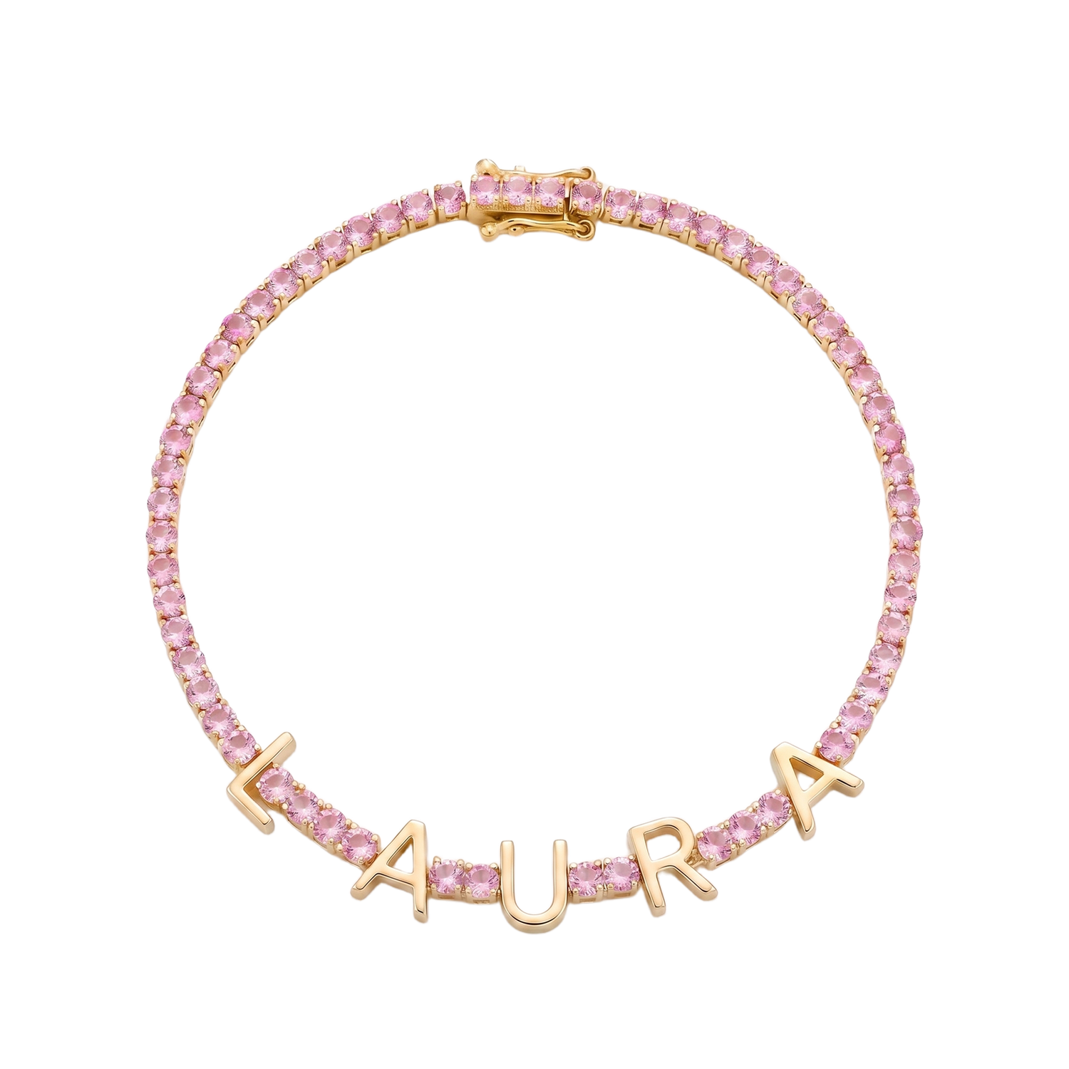 Custom Name Multi-Colour Tennis Bracelet
