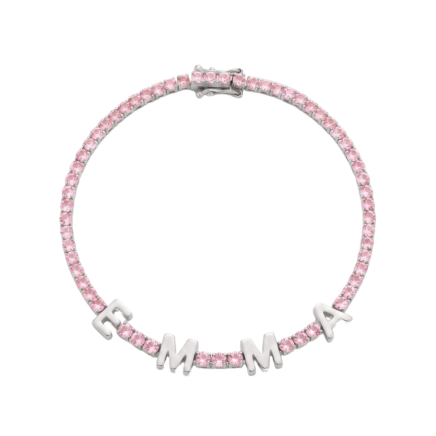 Custom Name Multi-Colour Tennis Bracelet