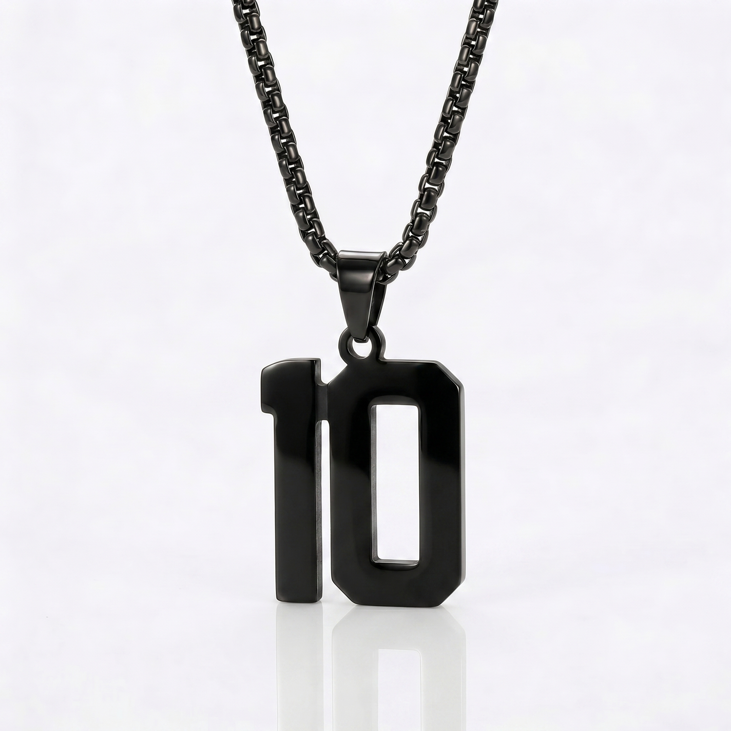 Custom Engraved Sports Number Necklace