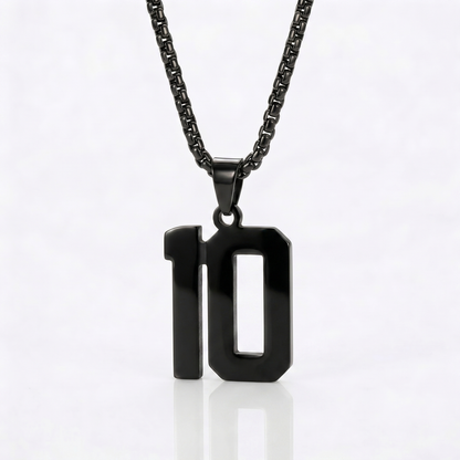 Custom Engraved Sports Number Necklace