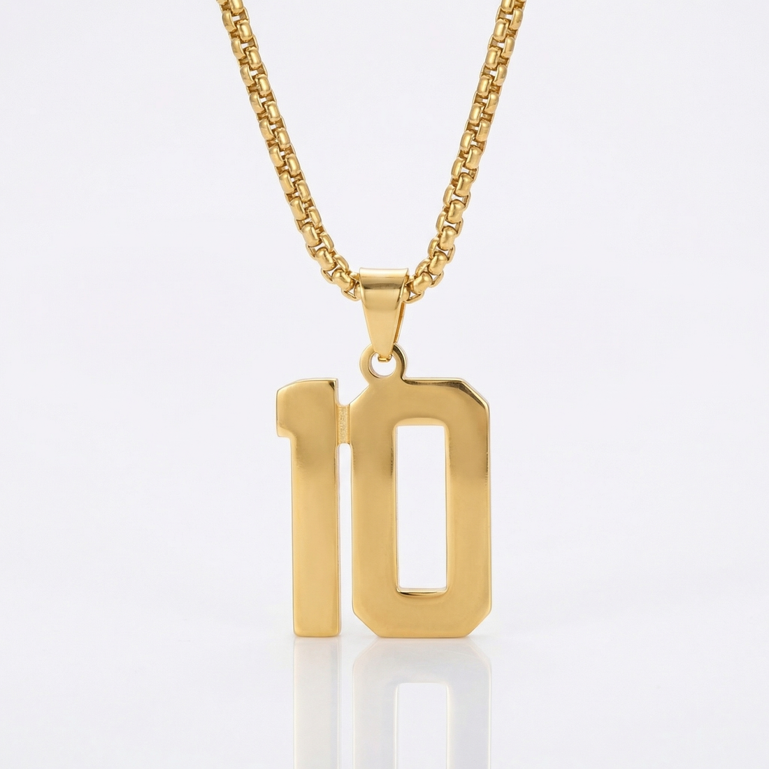 Custom Engraved Sports Number Necklace