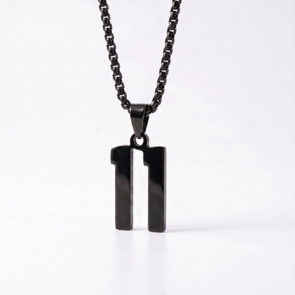 Custom Engraved Sports Number Necklace