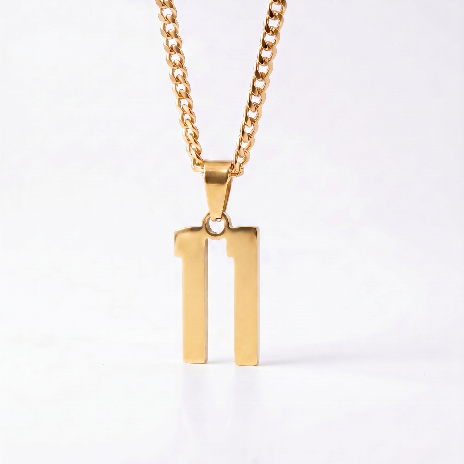 Custom Engraved Sports Number Necklace