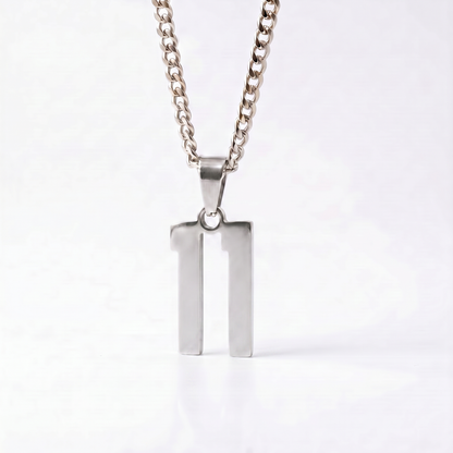 Custom Engraved Sports Number Necklace