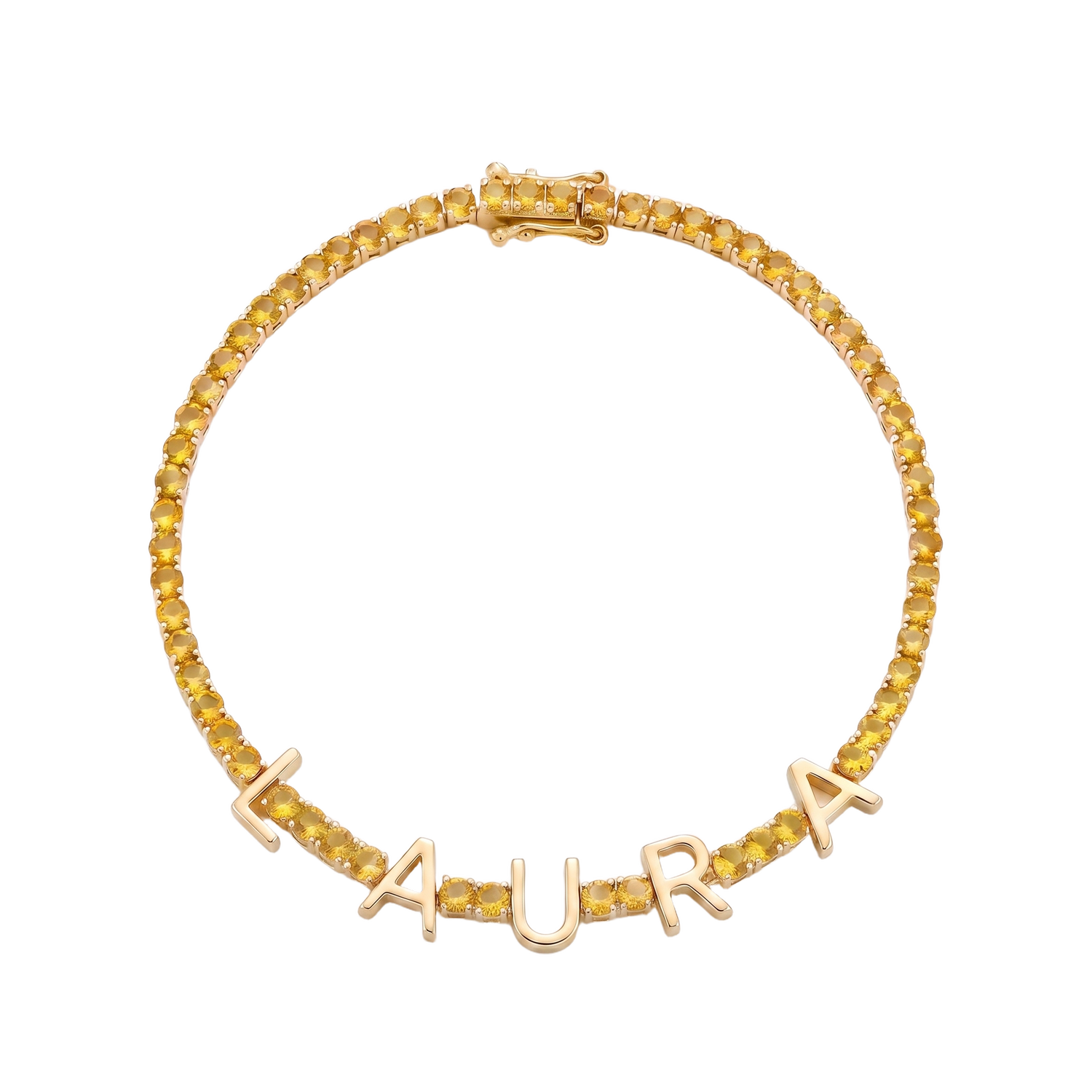 Custom Name Multi-Colour Tennis Bracelet